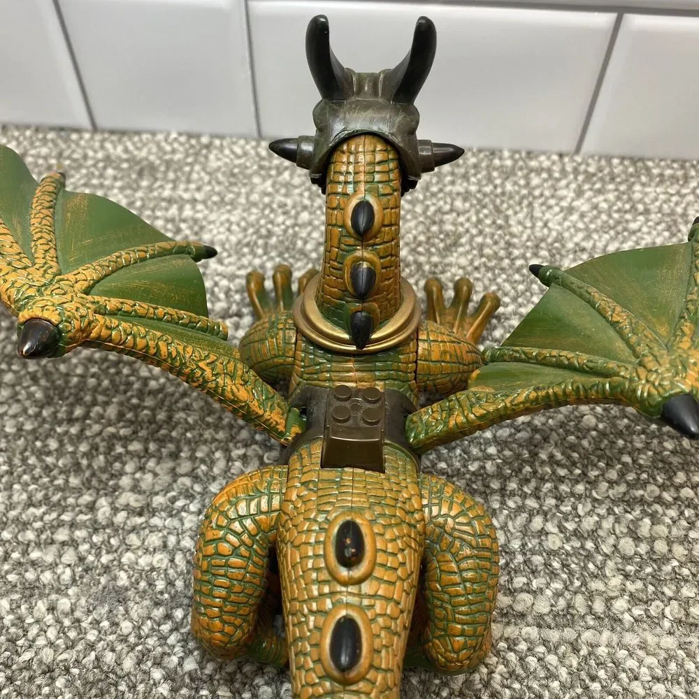 Mega Blox Krystal Wars Dragon W Crystal Green Gold Excellent Cond‎ H18